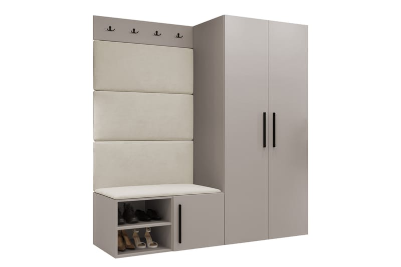 Farosa Entrémøbelsæt - Hvid - Møbler - Entrémøbler - Møbelsæt til hall og entre