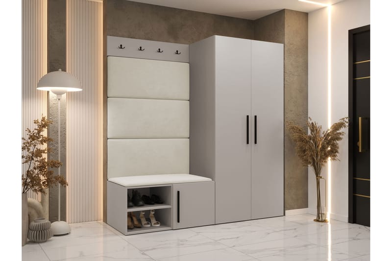 Farosa Entrémøbelsæt - Hvid - Møbler - Entrémøbler - Møbelsæt til hall og entre