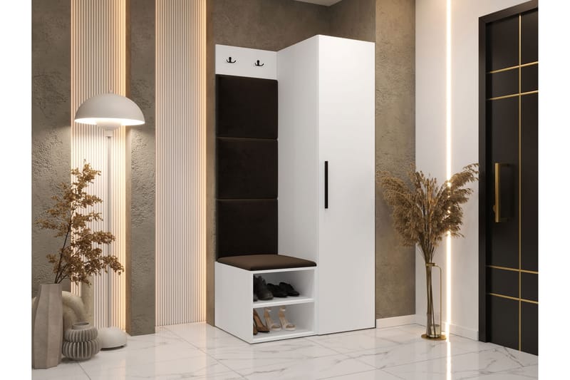 Farosa Entrémøbelsæt - Hvid - Møbler - Entrémøbler - Møbelsæt til hall og entre