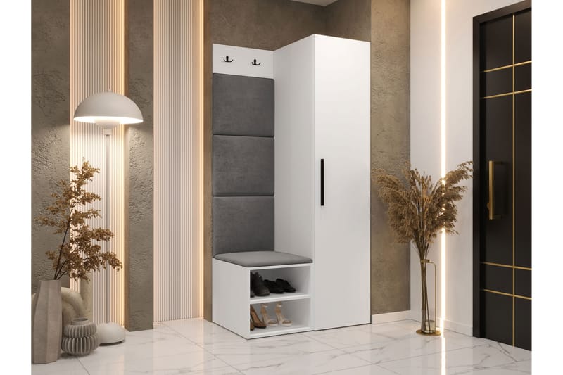Farosa Entrémøbelsæt - Hvid - Møbler - Entrémøbler - Møbelsæt til hall og entre