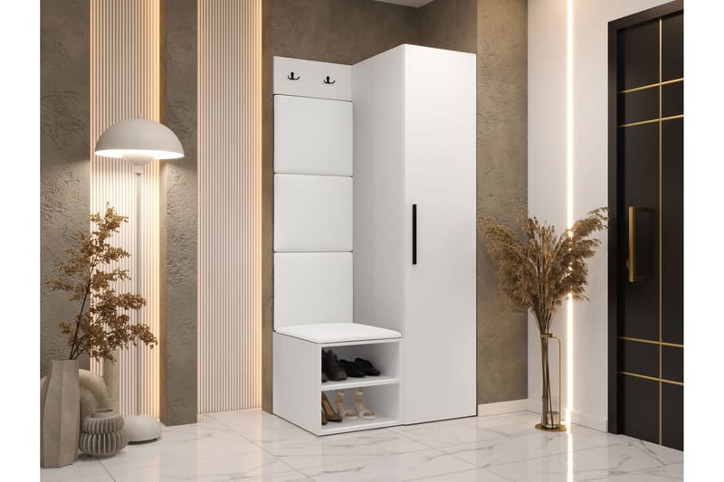 Farosa Entrémøbelsæt - Hvid - Møbler - Entrémøbler - Møbelsæt til hall og entre