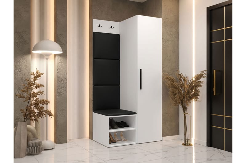Farosa Entrémøbelsæt - Hvid - Møbler - Entrémøbler - Møbelsæt til hall og entre
