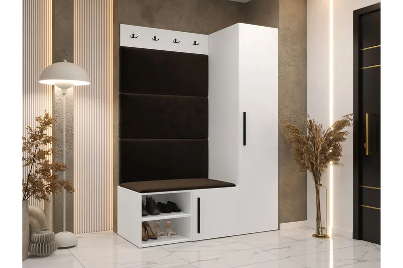 Farosa Entrémøbelsæt - Hvid - Møbler - Entrémøbler - Møbelsæt til hall og entre