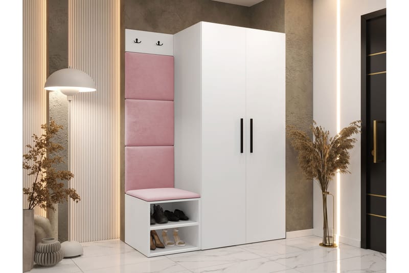 Farosa Entrémøbelsæt - Hvid - Møbler - Entrémøbler - Møbelsæt til hall og entre