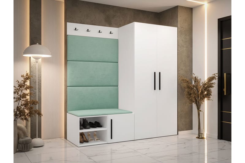 Farosa Entrémøbelsæt - Hvid - Møbler - Entrémøbler - Møbelsæt til hall og entre