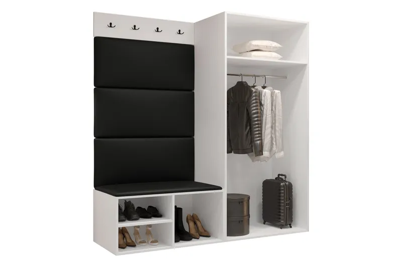 Farosa Entrémøbelsæt - Hvid - Møbler - Entrémøbler - Møbelsæt til hall og entre