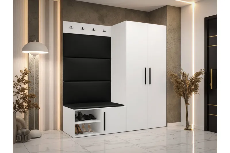 Farosa Entrémøbelsæt - Hvid - Møbler - Entrémøbler - Møbelsæt til hall og entre