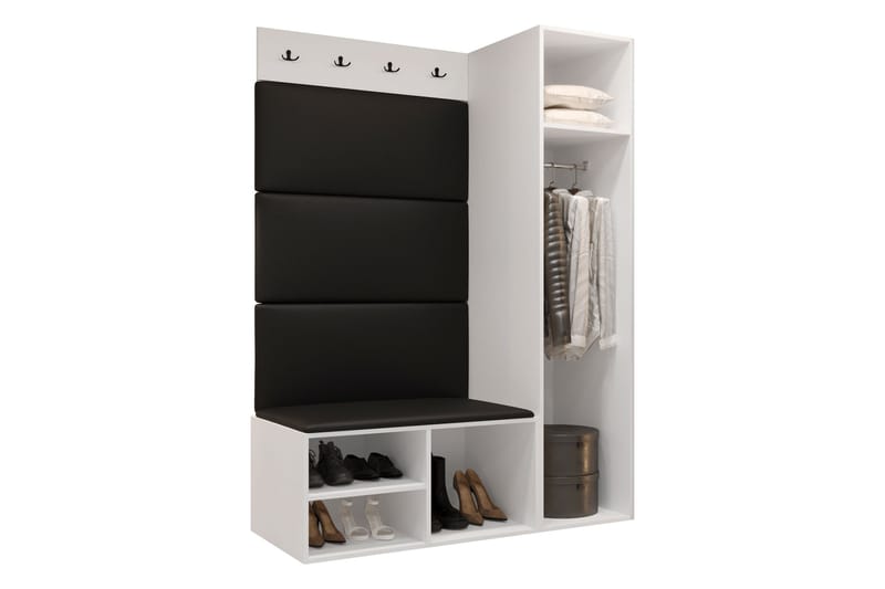 Farosa Entrémøbelsæt - Sort/Brun - Møbler - Entrémøbler - Møbelsæt til hall og entre