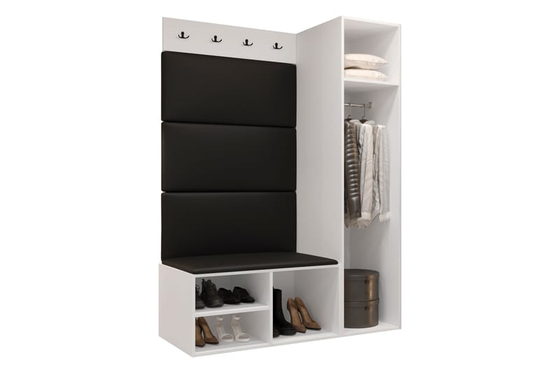 Farosa Entrémøbelsæt - Sort/Brun - Møbler - Entrémøbler - Møbelsæt til hall og entre