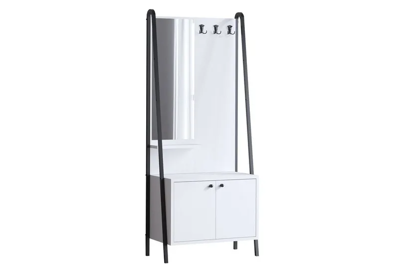 Favric Entrémøbelsæt, Sort/Hvid