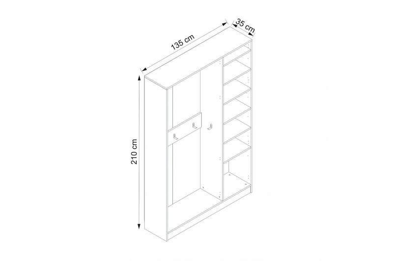 Fruitland Entrémøbelsæt - Hvid - Møbler - Entrémøbler - Møbelsæt til hall og entre