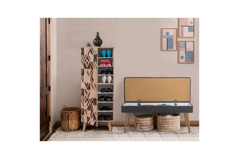 Gelsgan Entrémøbelsæt - Antracit - Møbler - Entrémøbler - Møbelsæt til hall og entre