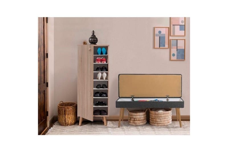 Gelsgan Entrémøbelsæt - Antracit - Møbler - Entrémøbler - Møbelsæt til hall og entre