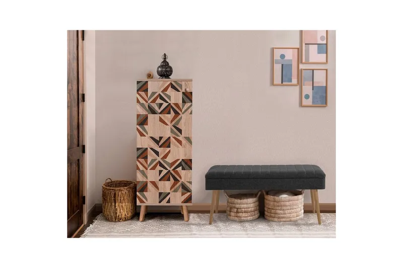 Gelsgan Entrémøbelsæt - Antracit - Møbler - Entrémøbler - Møbelsæt til hall og entre