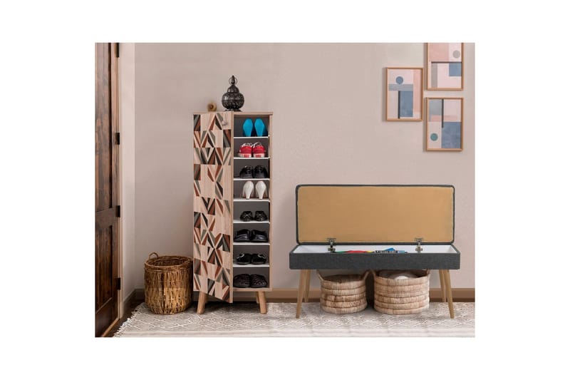 Gelsgan Entrémøbelsæt - Antracit - Møbler - Entrémøbler - Møbelsæt til hall og entre