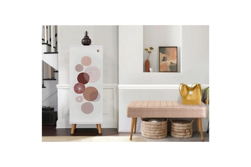 Gelsgan Entrémøbelsæt - Hvid/Sten - Møbler - Entrémøbler - Møbelsæt til hall og entre