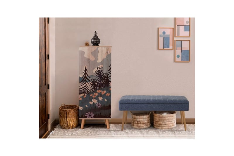 Gelsgan Entrémøbelsæt - Mørkeblå - Møbler - Entrémøbler - Møbelsæt til hall og entre