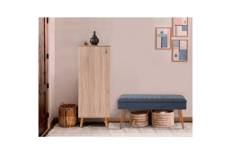 Gelsgan Entrémøbelsæt - Mørkeblå - Møbler - Entrémøbler - Møbelsæt til hall og entre