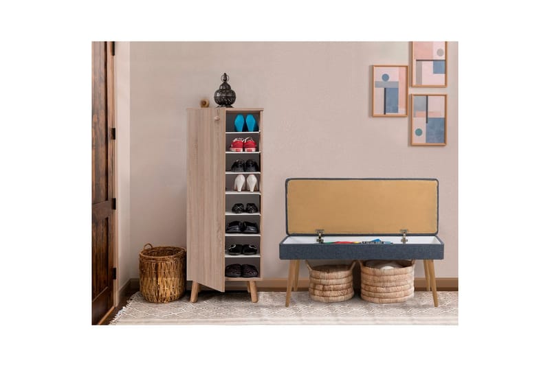 Gelsgan Entrémøbelsæt - Mørkeblå - Møbler - Entrémøbler - Møbelsæt til hall og entre