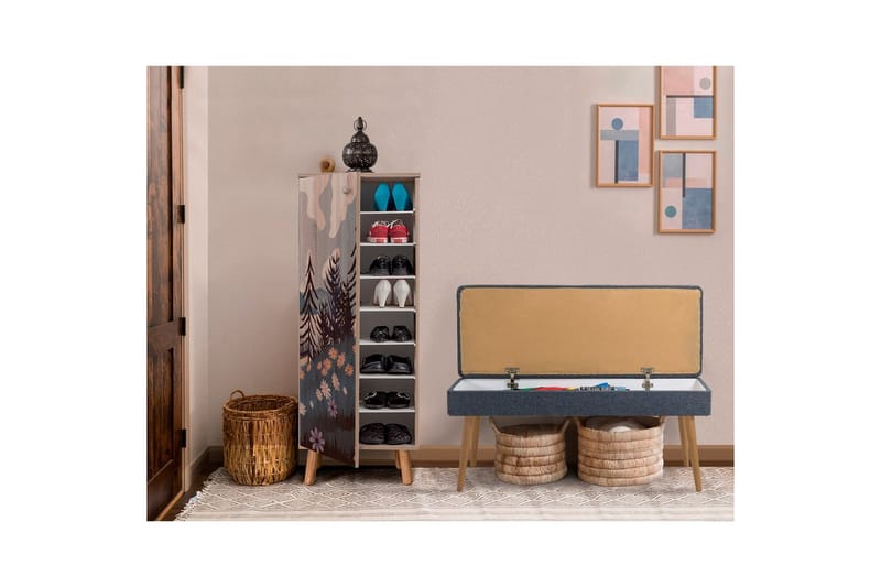 Gelsgan Entrémøbelsæt - Mørkeblå - Møbler - Entrémøbler - Møbelsæt til hall og entre