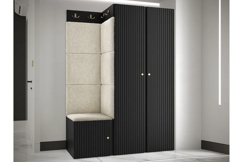 Hollan Hall Møbelsæt - Brun/Beige - Møbler - Entrémøbler - Møbelsæt til hall og entre