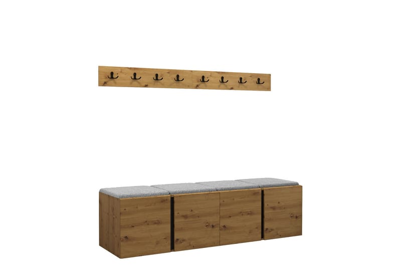 Hollan Hall Møbelsæt, Grå