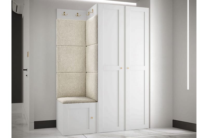 Hollan Hall Møbelsæt - Grå/Beige - Møbler - Entrémøbler - Møbelsæt til hall og entre