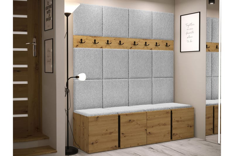 Hollan Hall Møbelsæt - Grå/Beige - Møbler - Entrémøbler - Møbelsæt til hall og entre