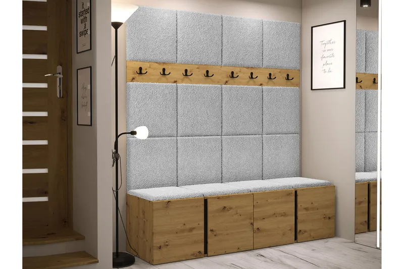 Hollan Hall Møbelsæt - Grå/Beige - Møbler - Entrémøbler - Møbelsæt til hall og entre