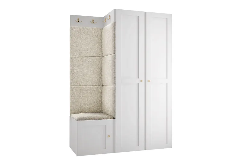 Hollan Hall Møbelsæt - Grå/Beige - Møbler - Entrémøbler - Møbelsæt til hall og entre