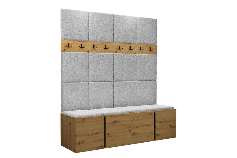 Hollan Hall Møbelsæt - Grå/Beige - Møbler - Entrémøbler - Møbelsæt til hall og entre