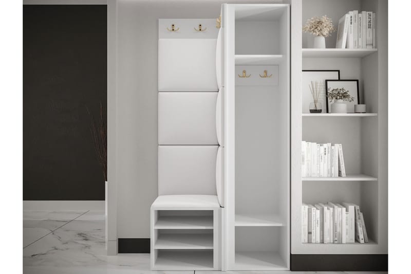 Hollan Hall Møbelsæt - Hvid - Møbler - Entrémøbler - Møbelsæt til hall og entre