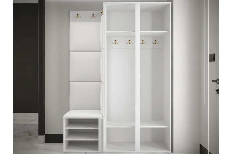 Hollan Hall Møbelsæt - Sort Og Hvid - Møbler - Entrémøbler - Møbelsæt til hall og entre