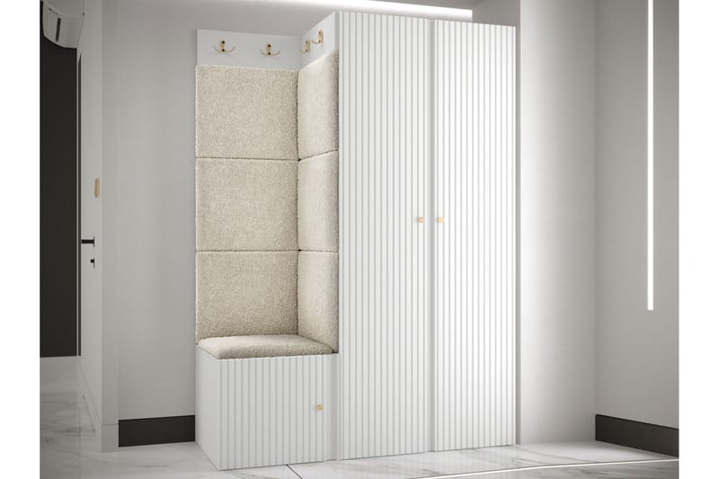 Hollan Hall Møbelsæt - Sort Og Hvid - Møbler - Entrémøbler - Møbelsæt til hall og entre