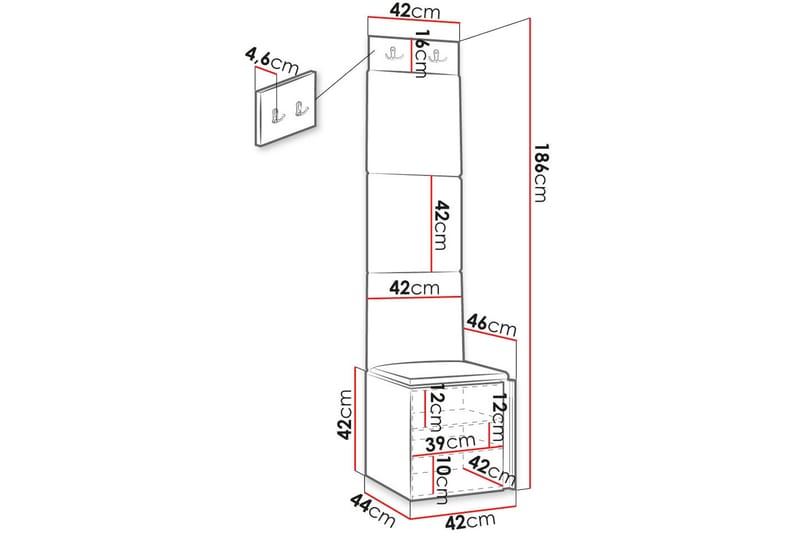Hollan Hall Møbelsæt - Møbler - Entrémøbler - Møbelsæt til hall og entre