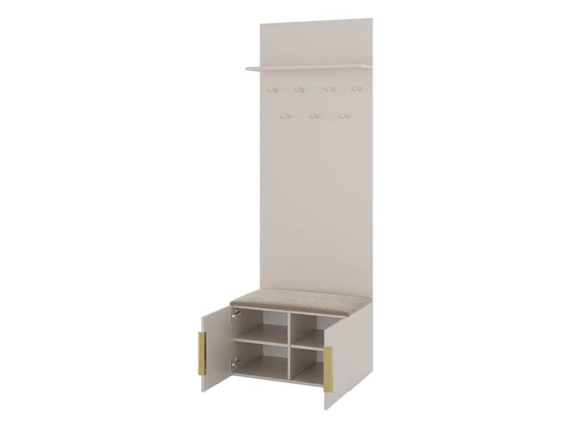 møbelsæt Garderobe KERKIN I beige - Møbler - Entrémøbler - Møbelsæt til hall og entre