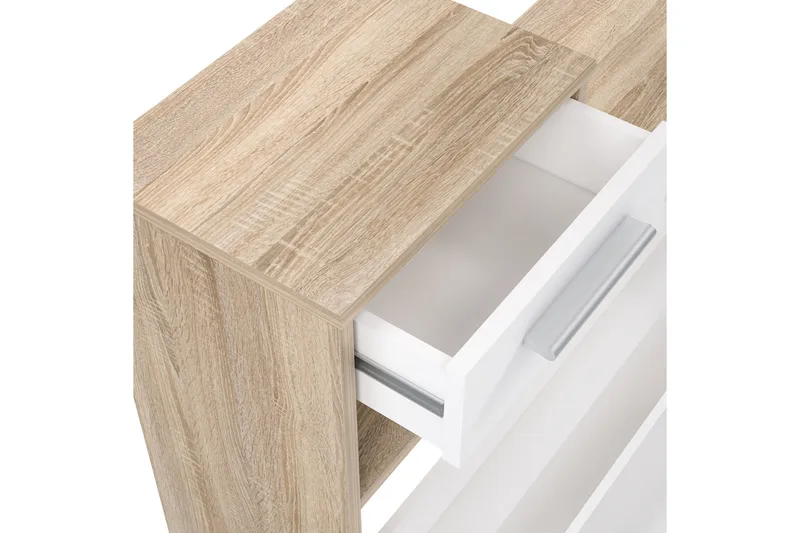 Breslau Entrémøbelsæt 98x180 cm - Beige/Hvid - Møbler - Entrémøbler - Møbelsæt til hall og entre