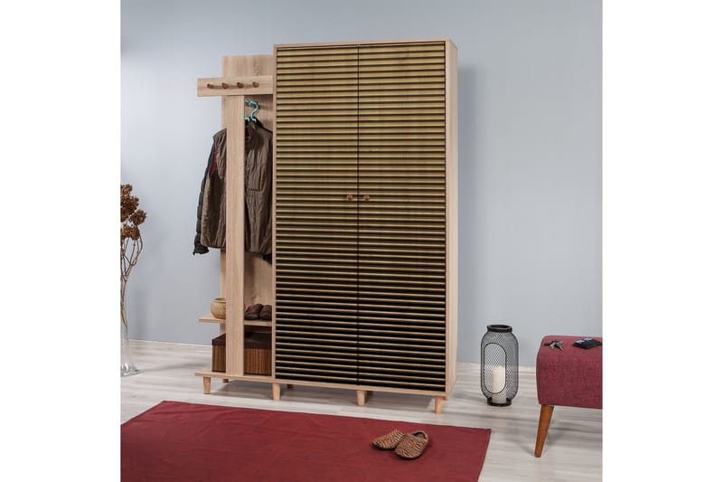 Brokind Tøjopbevaring 135 cm - Brun - Møbler - Entrémøbler - Møbelsæt til hall og entre