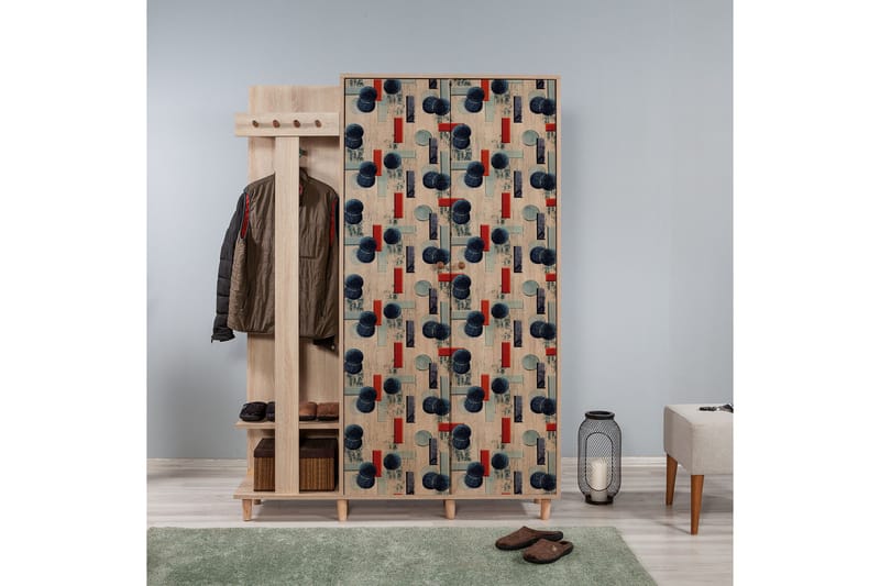 Brokind Tøjopbevaring 135 cm - Brun - Møbler - Entrémøbler - Møbelsæt til hall og entre