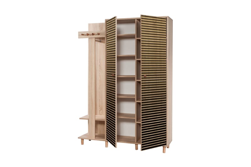 Brokind Tøjopbevaring 135 cm - Brun - Møbler - Entrémøbler - Møbelsæt til hall og entre