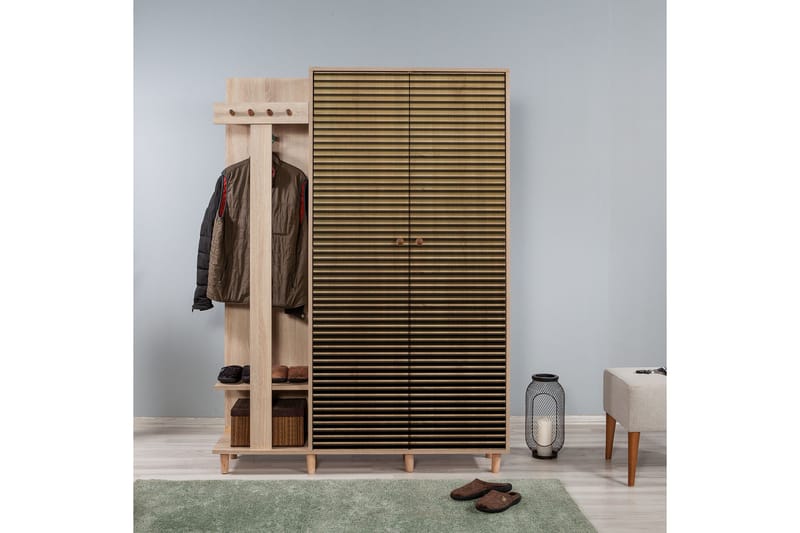 Brokind Tøjopbevaring 135 cm - Brun - Møbler - Entrémøbler - Møbelsæt til hall og entre