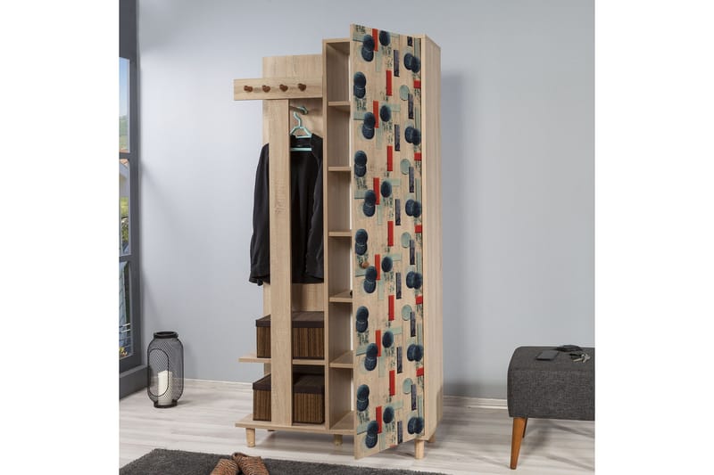 Brokind Tøjopbevaring 90 cm - Brun - Møbler - Entrémøbler - Møbelsæt til hall og entre