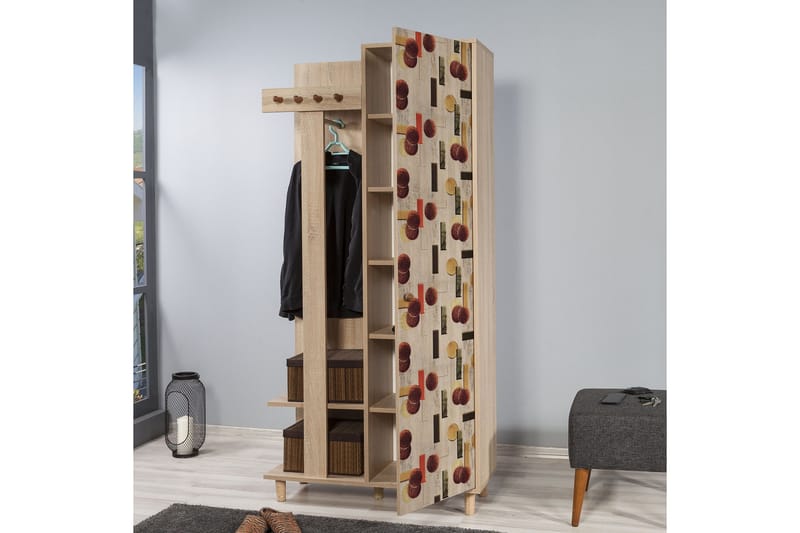 Brokind Tøjopbevaring 90 cm - Brun - Møbler - Entrémøbler - Møbelsæt til hall og entre