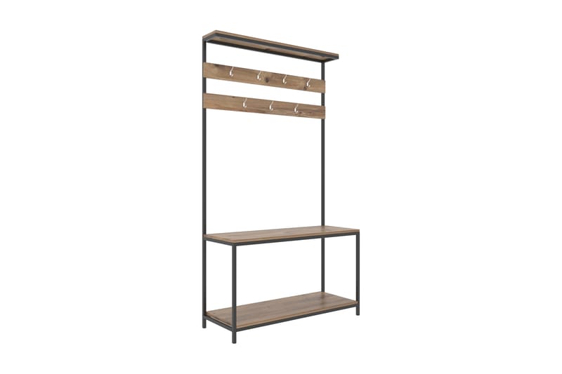 Daizhane Entrémøbel 105 cm - Sort/Træ/Natur - Møbler - Entrémøbler - Møbelsæt til hall og entre