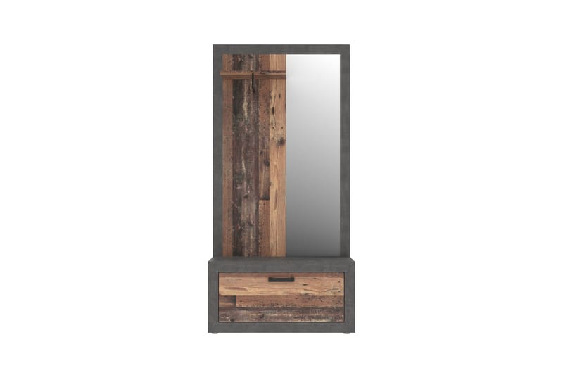 Dolnis Entrémøbelsæt 34x94 cm - Brun/Grå - Møbler - Entrémøbler - Møbelsæt til hall og entre