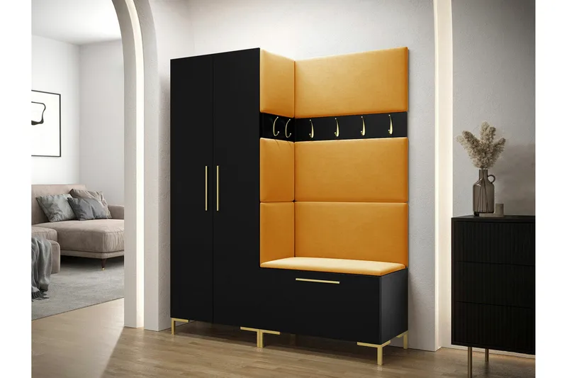 Dunvegan Hallmöbelset 158x44 cm Black - Møbler - Entrémøbler - Møbelsæt til hall og entre