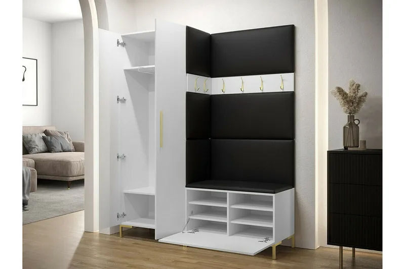 Dunvegan Hallmöbelset 158x44 cm White - Møbler - Entrémøbler - Møbelsæt til hall og entre