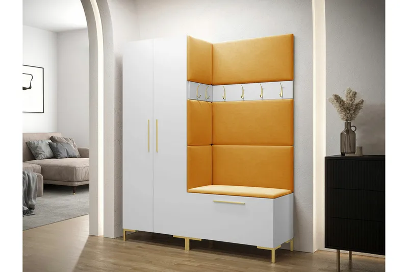 Dunvegan Hallmöbelset 158x44 cm White - Møbler - Entrémøbler - Møbelsæt til hall og entre