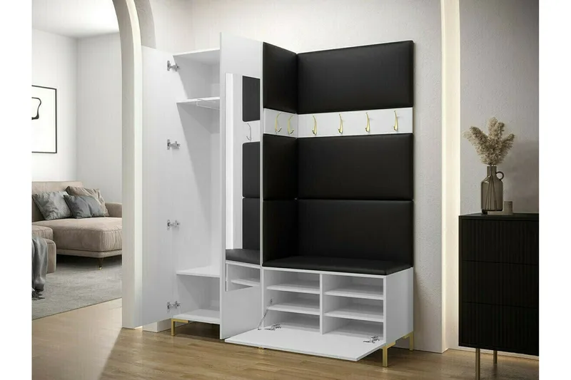 Dunvegan Hallmöbelset 158x46 cm White - Møbler - Entrémøbler - Møbelsæt til hall og entre