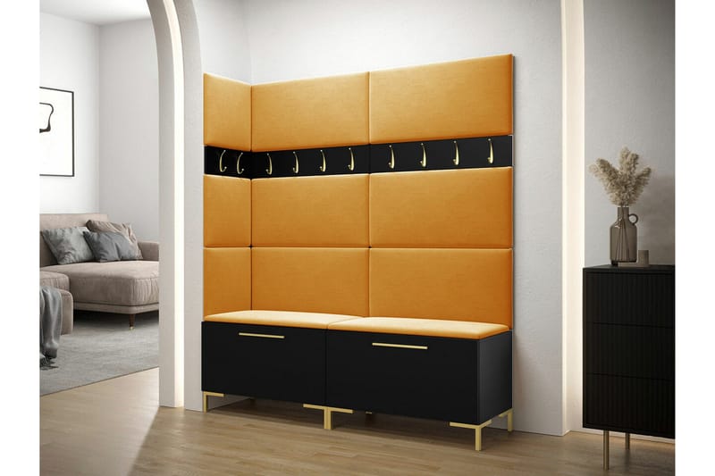 Dunvegan Hallmöbelset 168x46 cm Black - Møbler - Entrémøbler - Møbelsæt til hall og entre